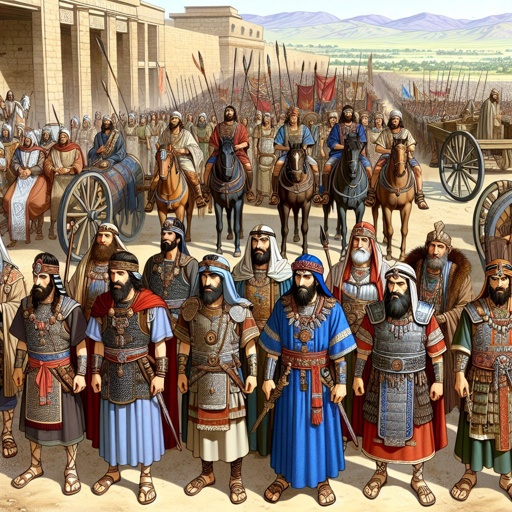 2 Chronicles 8:9 - "But of the children of Israel did Solomon make no servants for his work; but they were men of war, and chief of his captains, and captains of his chariots and horsemen."