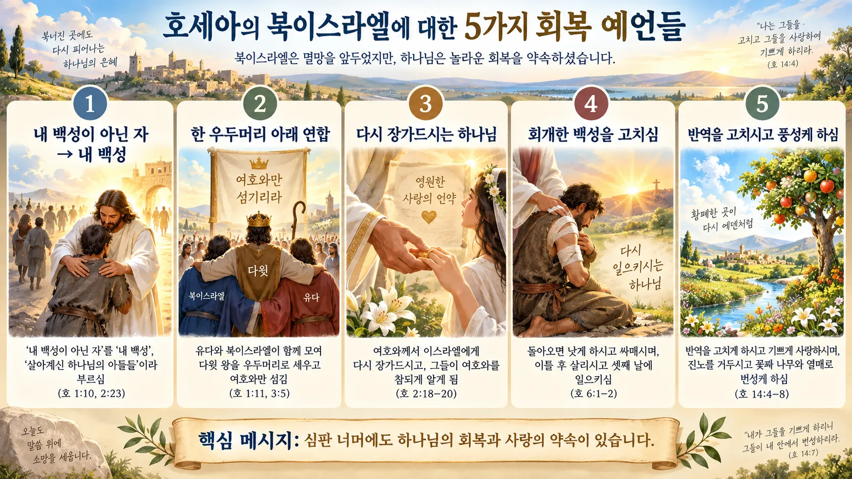 [호세아강의] 북이스라엘에 관한 5가지 회복 예언들_ChatGPT Image 2026년 9월 27일 오전 12_42_00.png.webp