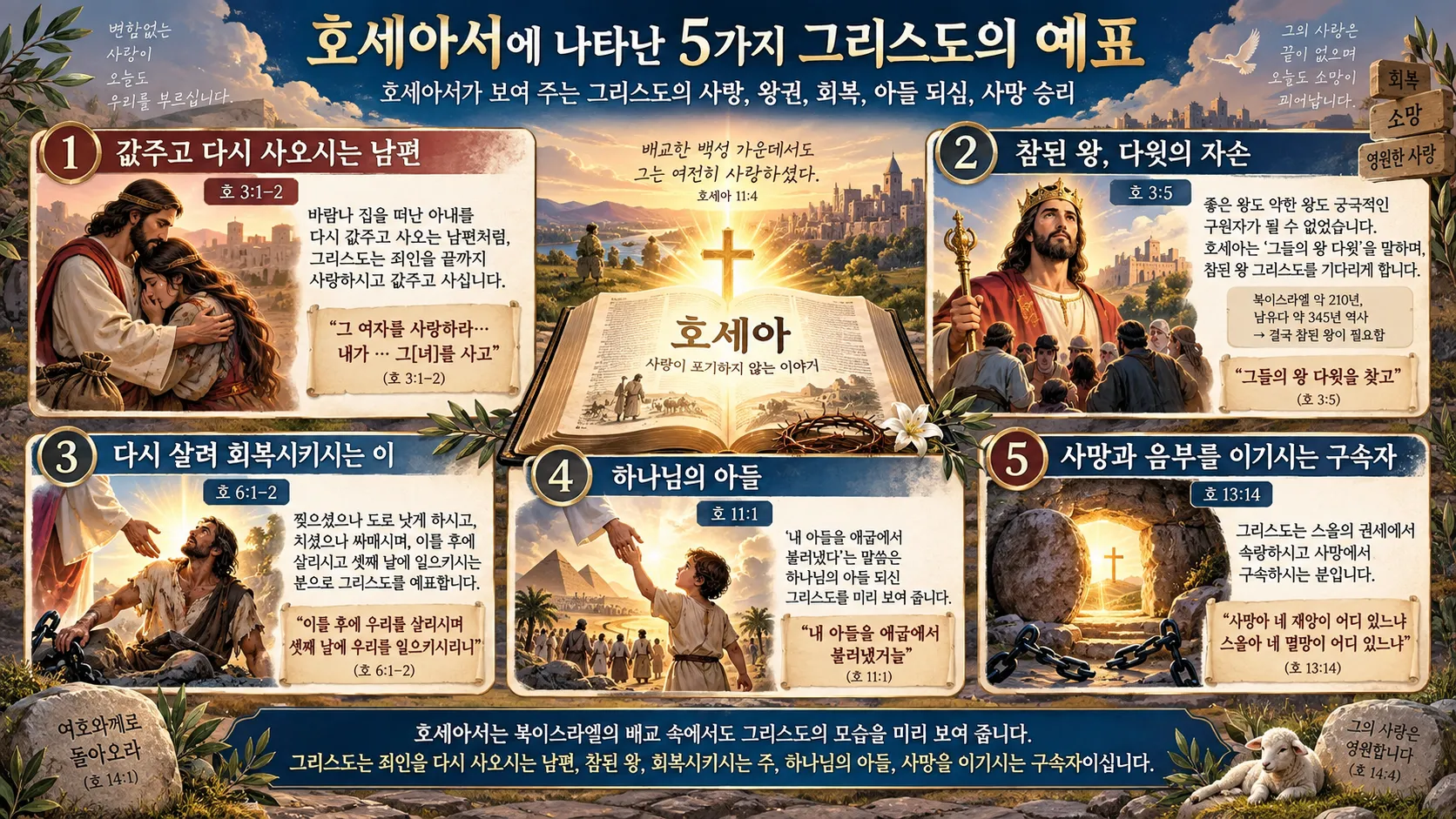 [호세아강의] 호세아에 나타난 그리스도의 5가지 예표_ChatGPT Image 2026년 9월 20일 오전 07_47_05.png.webp